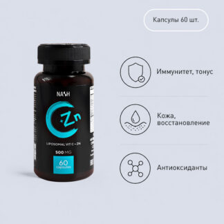 Т8 NASH Цинк + С, 60 капс.
